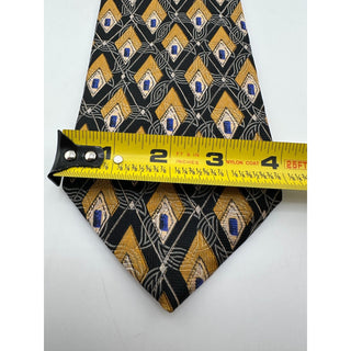 Robert Talbott Best of Class Silk Tie Black Gold Geometric USA Nordstrom