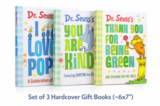 Dr. Seuss Hardcover Gift Book Bundle – I Love You Pop, You Are Kind, Thank You