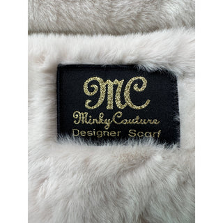 Minky Couture Designer Scarf Blush Pink Plush Faux Fur Soft Winter 70x6