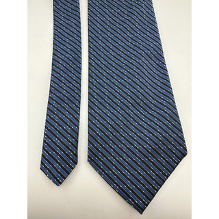 Robert Talbott Best of Class Nordstrom Silk Tie Blue Black Stripe USA NWT