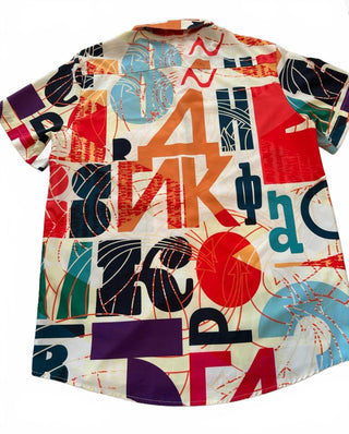 Hawalili Men's Medium Multicolor Short Sleeve Button-Up Camp