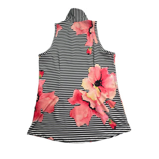 Jofit Women's S Golf Outfit Floral Striped Sleeveless Polo Coral Skort Set
