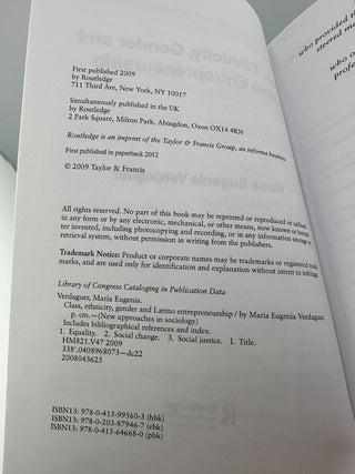 Class Ethnicity Gender and Latino Entrepreneurship Routledge Paperback