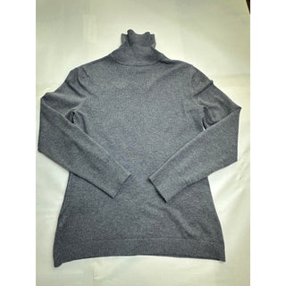 TRIBAL Women’s Small Gray Turtleneck Sweater Cable Knit Long Sleeve Pullover