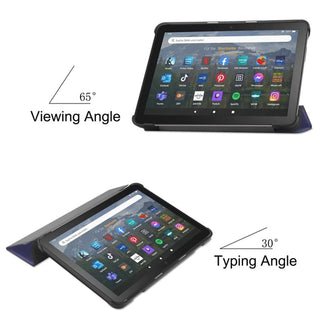 Stianiiie Fire HD 8/8 Plus Case 10th 12th Gen 2020 2022 Navy Trifold