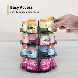 AiSmile Ninja Thirsti Flavor Pod Holder 24 Pods 4-Tier 360° Rotating Organizer