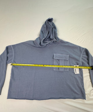 Sonoma Light Blue Hooded Sweatshirt with Chest Pocket Size L