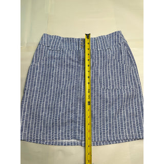 Jofit Women’s Blue White Geometric Print Golf Skort Skirt Athletic Pockets