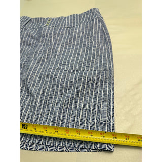 Jofit Women’s Blue White Geometric Print Golf Skort Skirt Athletic Pockets