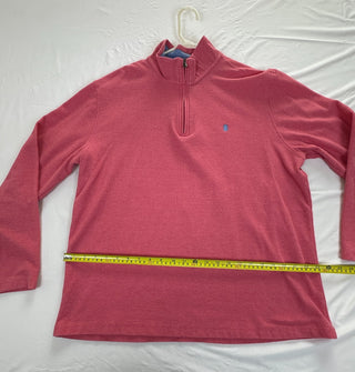 Izod Men's Red 1/4 Zip Pullover Sweater Size XL