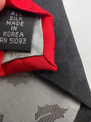 Vintage Christmas Snowman Silk Tie Made in Korea