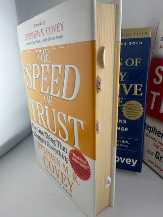 Stephen Covey Trust & Leadership Books Lot of 3 Hardcover
