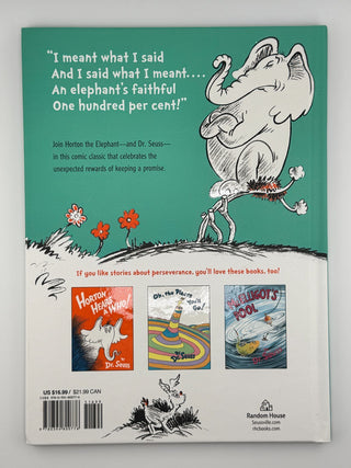 Horton Hatches the Egg by Dr. Seuss Hardcover 80th Anniversary Edition