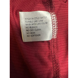 Rhoback Men’s XL Performance T Shirt Maroon Red Stretch Athletic Golf Tee