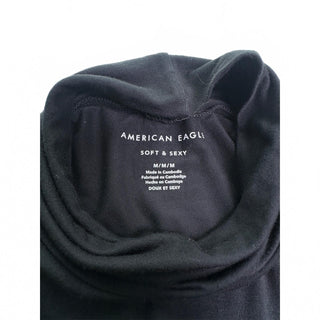 American Eagle Soft & Sexy Black Long Sleeve Turtleneck Top