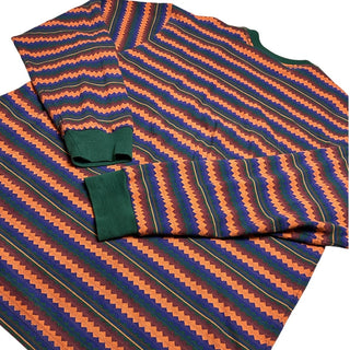 OBEY Men’s XL Striped Long Sleeve Shirt Multicolor 100% Cotton Fair Trade