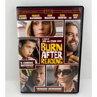 Burn After Reading DVD Brad Pitt George Clooney Coen Brothers Widescreen 2008