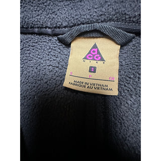 Nike ACG Fleece Jacket Men’s Small Black Gray Full Zip Y2K Outdoor Gorpcore