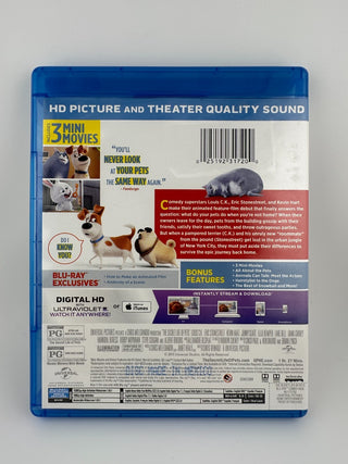 The Secret Life of Pets Blu-ray + DVD + Digital HD 2016 Illumination