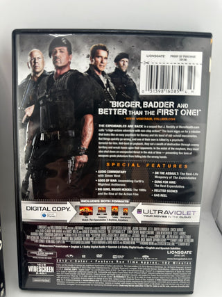 The Expendables 2 DVD Action Movie with Digital Copy and UltraViolet Access