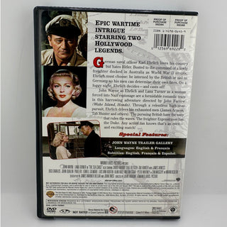 The Sea Chase DVD John Wayne Lana Turner 1955 WWII War Drama Widescreen