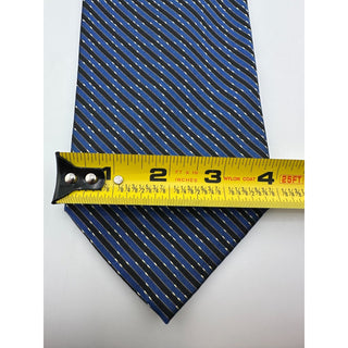 Robert Talbott Best of Class Nordstrom Silk Tie Blue Black Stripe USA NWT