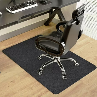 55"x35" Office Chair Mat for Hardwood Floors Non Slip Floor Protector Dark Gray