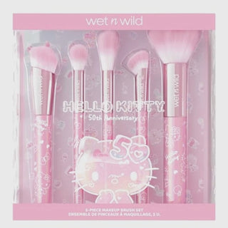 Wet n Wild Hello Kitty 50th Anniversary 5-Piece Makeup Brush Set with Makeup