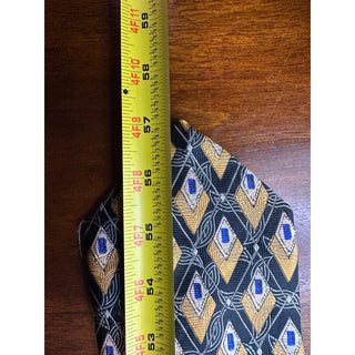 Robert Talbott Best of Class Silk Tie Black Gold Geometric USA Nordstrom