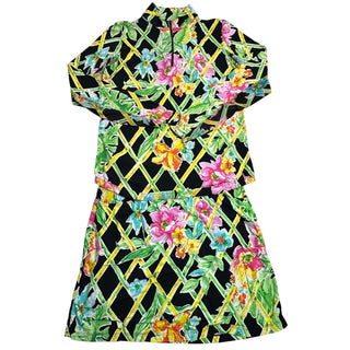 Gotttex Life Style Women S Floral Tropical Golf Tennis Top Skort Set