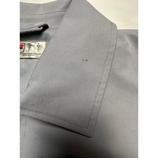 FILA Men's Medium Gray Utility Jacket Full Zip 4 Pocket Stretch Workwear