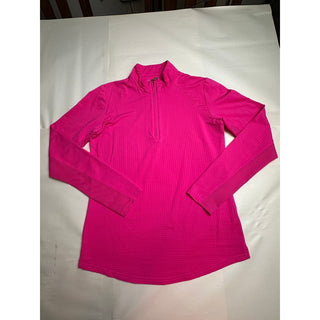 SanSoleil Womens Small Pink UV 50+ Cooling Golf Quarter Zip Pullover