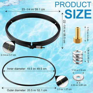 190003 Pool Filter Tension Control Clamp 39010200 O-Ring for Pentair FNS Plus