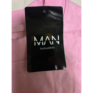 BoohooMAN Hotels & Resorts Palm Tree Oversized T-Shirt Pink Men’s M NWT