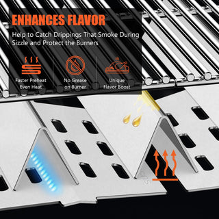 QuliMetal Weber Genesis E310 E320 S310 S320 Burner Tubes Flavorizer Bars 304 SS