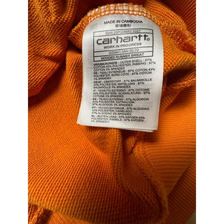 Carhartt WIP Runner Hoodie Orange Hokkaido Cheetah Graphic Pullover Streetwear