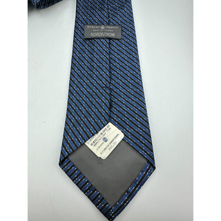 Robert Talbott Best of Class Nordstrom Silk Tie Blue Black Stripe USA NWT