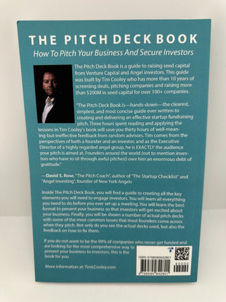 The Pitch Deck Book Tim Cooley NEW Startup Investor Guide