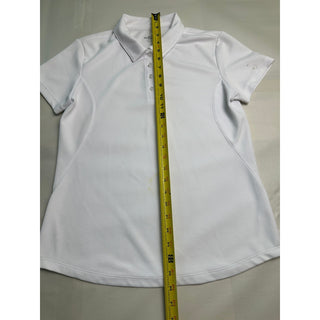 Lady Pin Seeker Performance Golf Polo Shirt Medium White