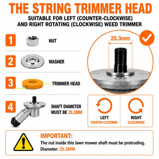 Universal String Trimmer Head STIHL Husqvarna Echo Adapter