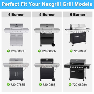 Nexgrill 720-0830H Grill Parts Kit Burners Heat Plates Igniters Drip Pan