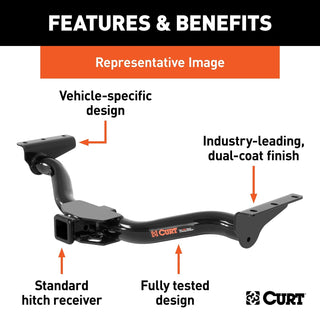 CURT 13386 Class 3 Trailer Hitch Ford Explorer 2" Receiver