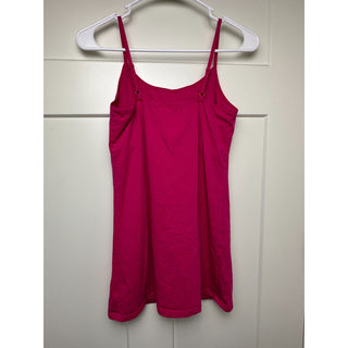 Active Basic Women’s Hot Pink Cami Slip Dress Size M Cotton Spandex Stretch