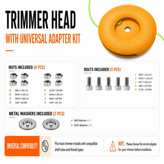 2-Pack Universal String Trimmer Head STIHL Husqvarna Echo