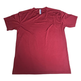 Rhoback Men’s XL Performance T Shirt Maroon Red Stretch Athletic Golf Tee
