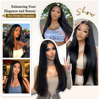 16A Straight Human Hair Bundles 12” YakI Premium Purple Pack 100% Human Hair