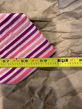 Zinetti Italian Collection Pink and Purple Striped Silk Tie