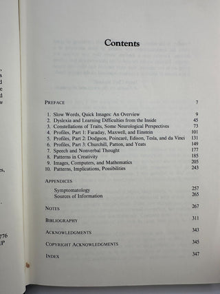 In the Mind's Eye Thomas G West 1991 Hardcover