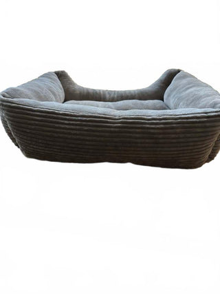 2 Pack Soft Plush Orthopedic Dog Beds in Gray and Dark Gray