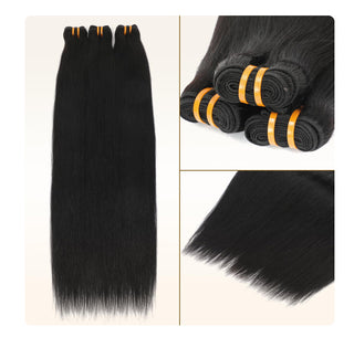 16A Straight Human Hair Bundles 12” YakI Premium Purple Pack 100% Human Hair